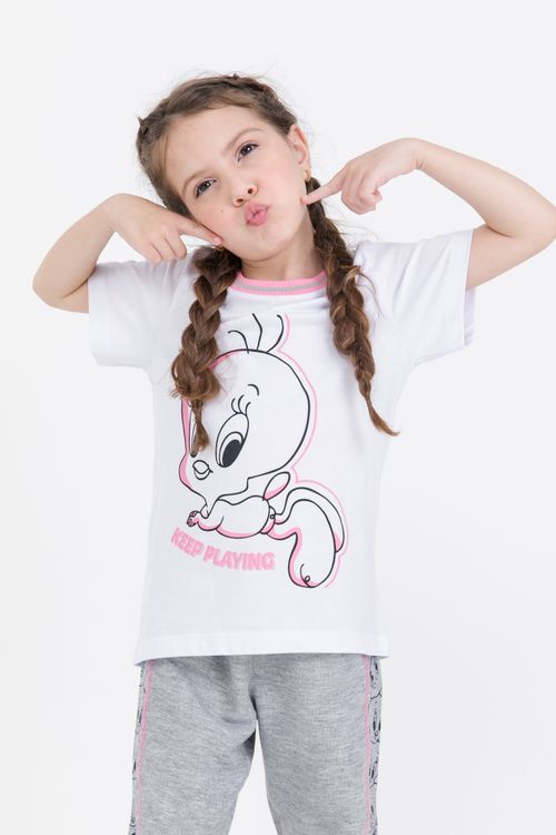 BLUSA MEIA MALHA INFANTIL - PIU PIU MOVIMENTO