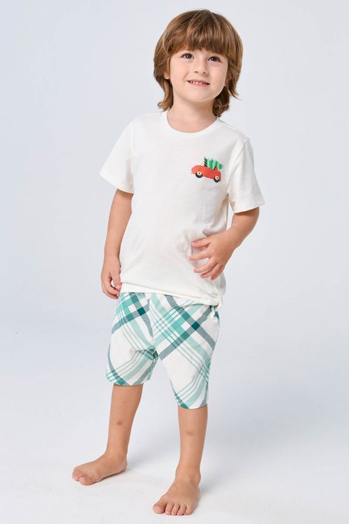 PIJAMA CURTO INFANTIL MENINO DE ALGODÃO - QUEBRA NOZES
