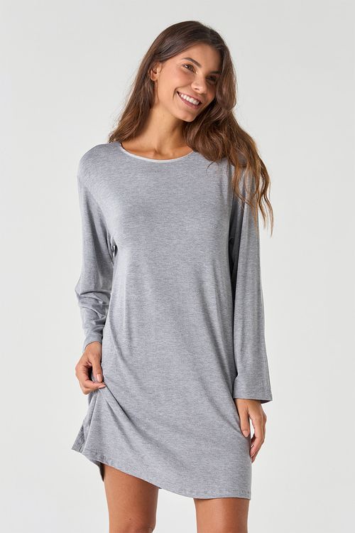 CAMISOLA MANGA LONGA - CLÁSSICOS DE VISCOSE MESCLA