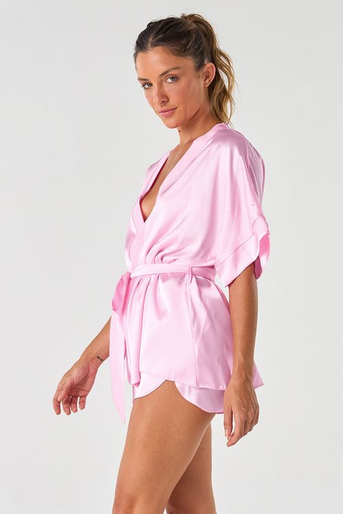 SHORT DOLL KIMONO ACETINADO - CLÁSSICOS ACETINADOS YOGURT