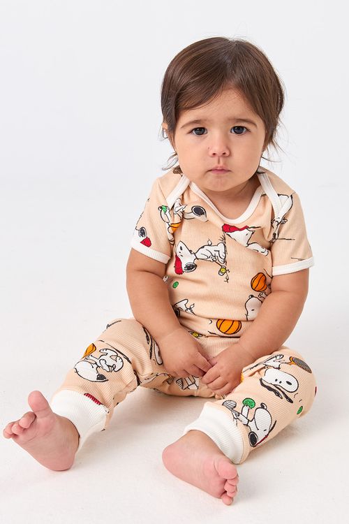 BODY + CALÇA BABY DE RIBANA - SNOOPY SPORTS