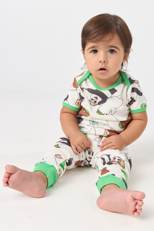 BODY + CALÇA BABY DE RIBANA - URSOS SEM CURSO