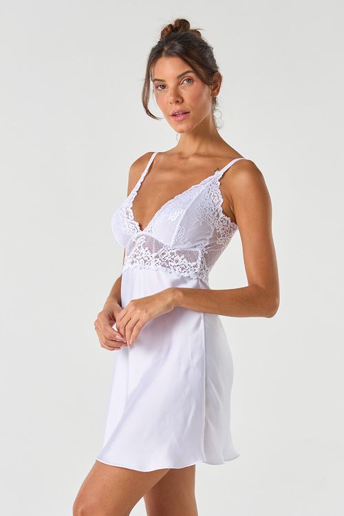 CAMISOLA COM RENDA ACETINADA - YES, I DO