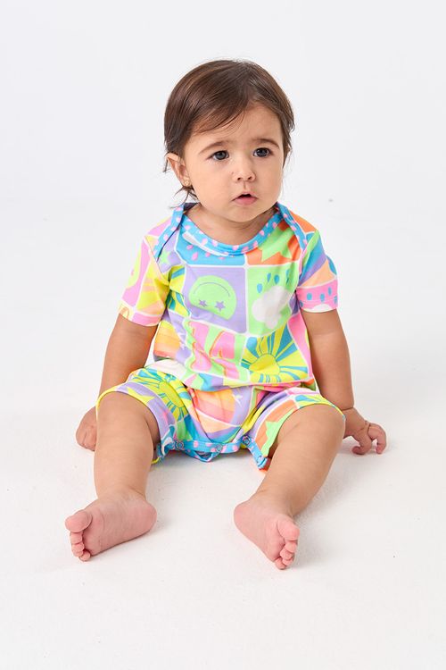 BODY MACAQUINHO CURTO BABY - NEON DREAMS