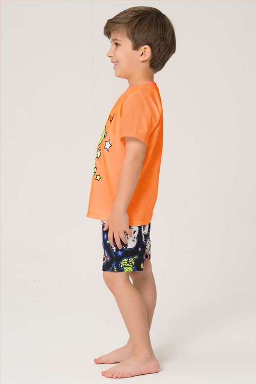 PIJAMA CURTO INFANTIL MENINO - SPOOKY SNOOPY