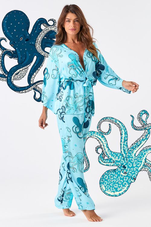CONJUNTO KIMONO LONGO FEMININO - 7 MARES