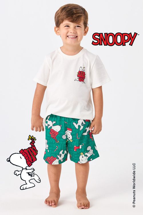 PIJAMA CURTO INFANTIL MENINO - SNOOPY'S BELL