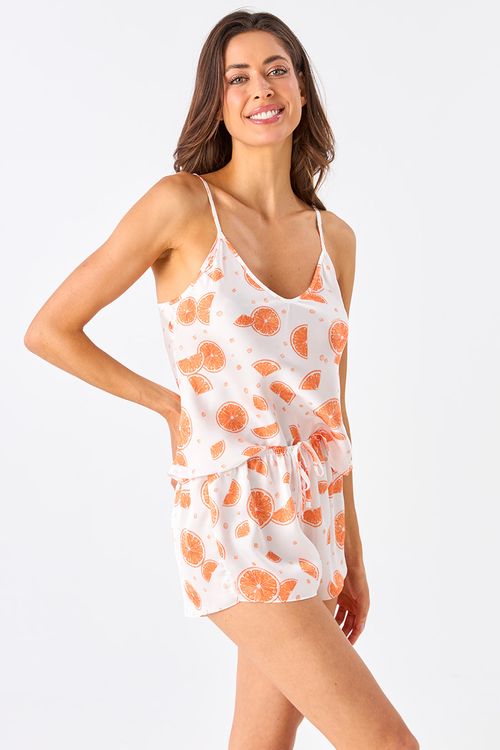 SHORT DOLL ACETINADO APEROL - HAPPY HOUR