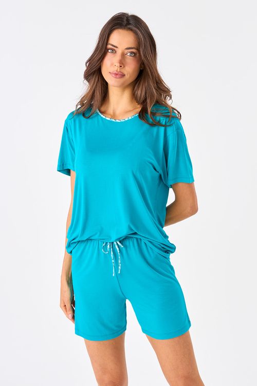 PIJAMA CURTO DE VISCOSE - 7 MARES