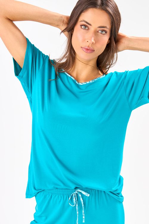 PIJAMA CURTO DE VISCOSE - 7 MARES