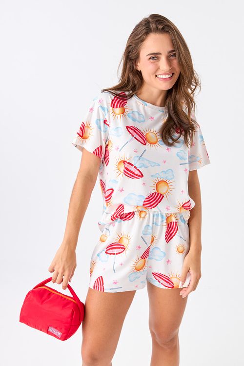PIJAMA CURTO DESEJO SOL - GIFTS FÉRIAS