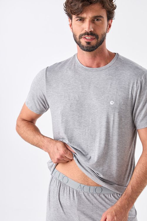 PIJAMA CURTO MASCULINO - CLÁSSICOS DE VISCOSE MESCLA