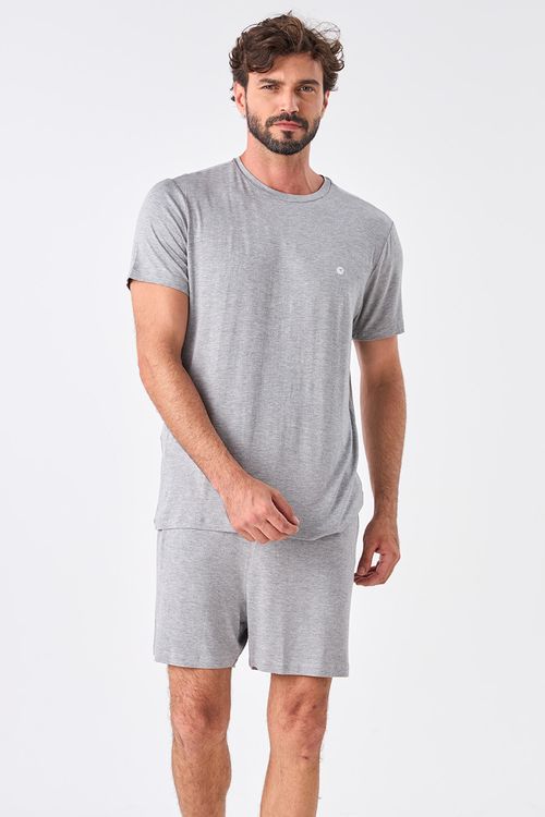 PIJAMA CURTO MASCULINO - CLÁSSICOS DE VISCOSE MESCLA