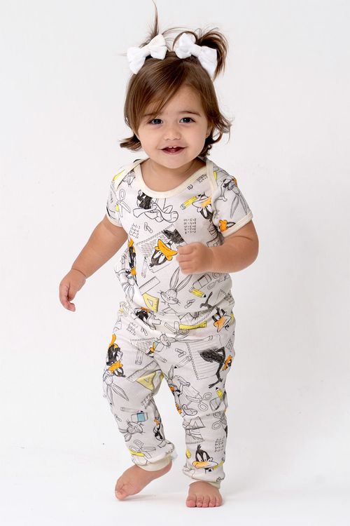 BODY + CALÇA BABY DE RIBANA - LOONEY GERAÇÃO RAIZ