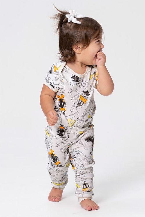 BODY + CALÇA BABY DE RIBANA - LOONEY GERAÇÃO RAIZ