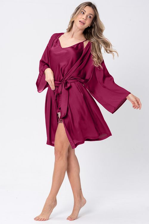 ROBE ACETINADO - CLÁSSICOS ACETINADOS ROSA RUBI