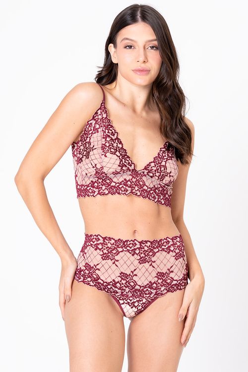CALCINHA CÓS ALTO ROSA RUBI - LINGERIE
