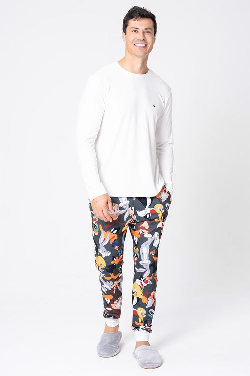 PIJAMA MASCULINO LONGO - LOONEY HOLLYWOOD