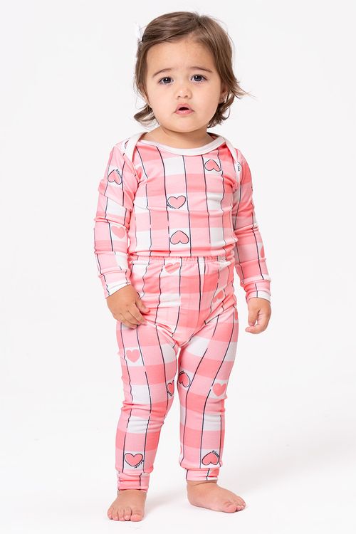 BODY + CALÇA BABY TOQUE DE PÊSSEGO - PINKNIC