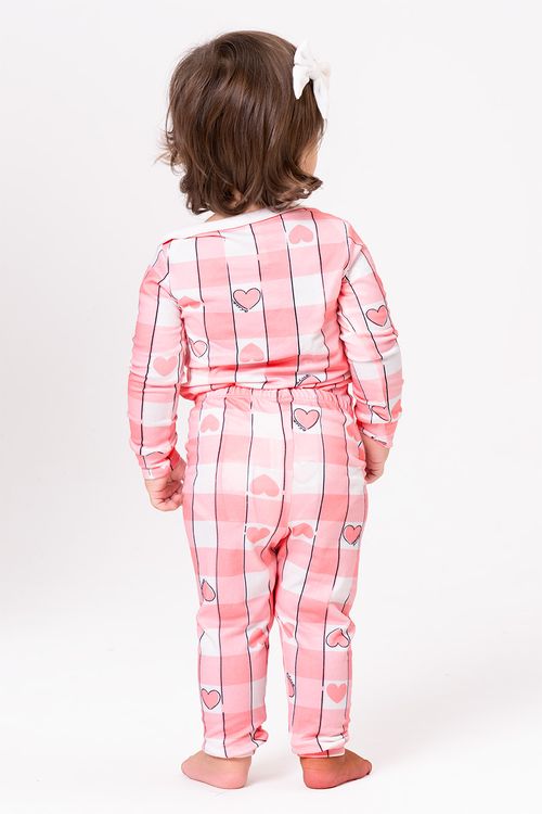 BODY + CALÇA BABY TOQUE DE PÊSSEGO - PINKNIC