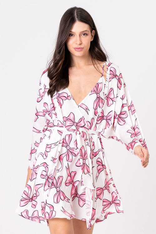 ROBE ACETINADO - ENTRELAÇOS