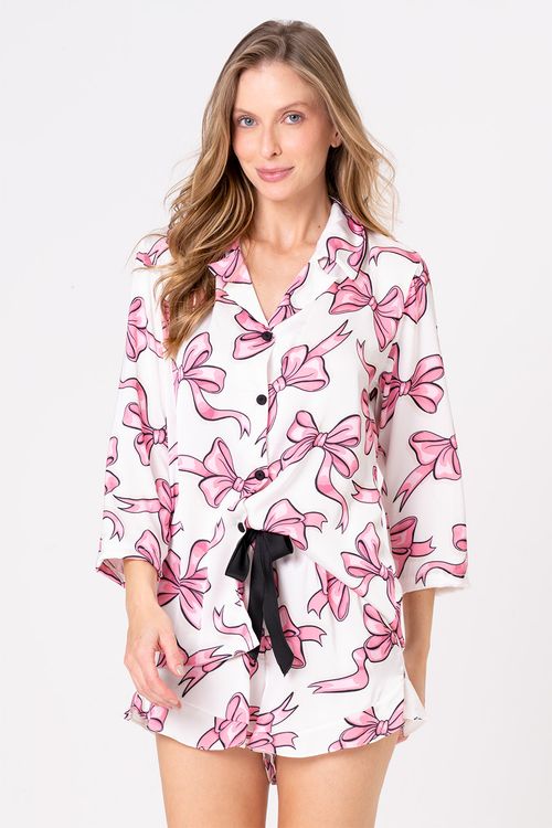 PIJAMA FEMININO AMERICANO CURTO - ENTRELAÇOS