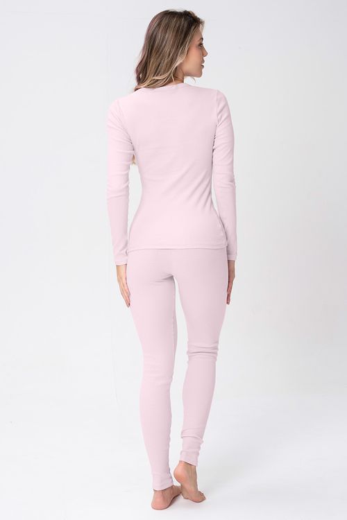 PIJAMA FEMININO DE RIBANA LONGO - CLÁSSICOS CANELADOS