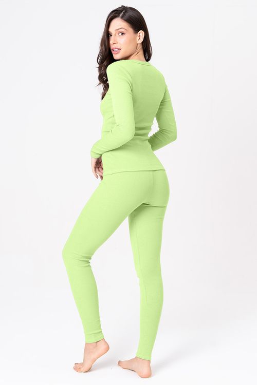 PIJAMA FEMININO DE RIBANA LONGO - CLÁSSICOS CANELADOS