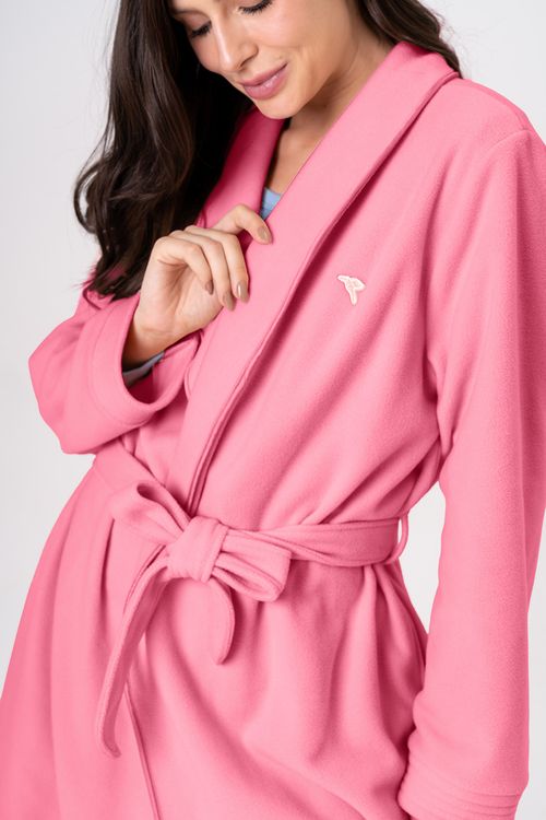 ROBE FEMININO DE SOFT - CLÁSSICOS SOFT PINK ROSÊ