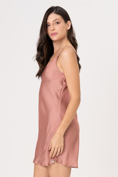 CAMISOLA ACETINADA - CARAMELO ÂMBAR