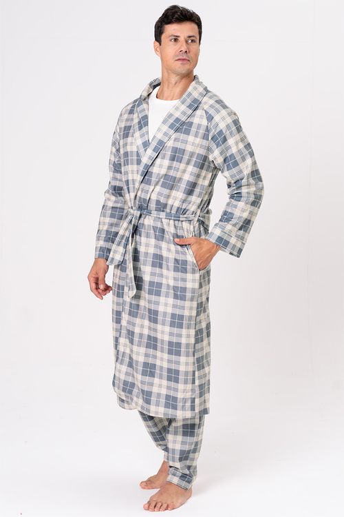 ROBE DE FLANELA XADREZ - GREY