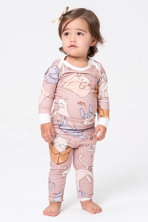 BODY + CALÇA DE RIBANA BABY - GATICES