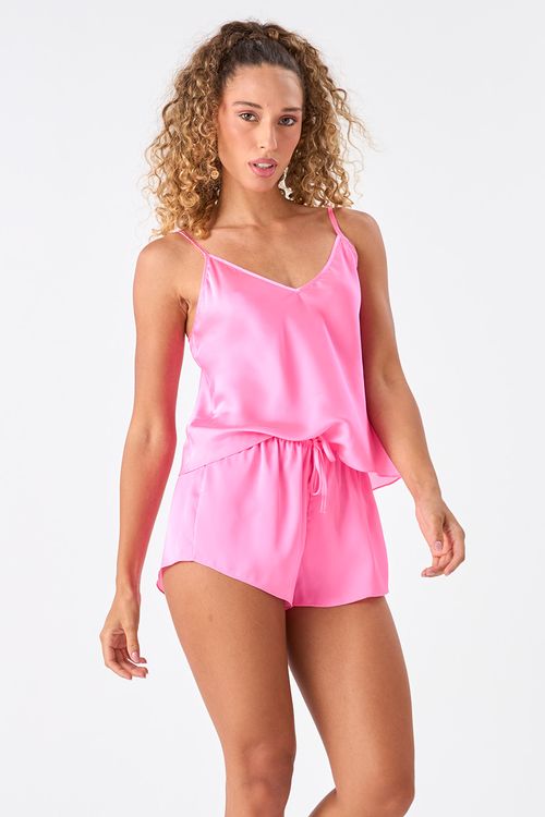 SHORT DOLL - CLÁSSICOS ACETINADOS ROSA QUARTZO