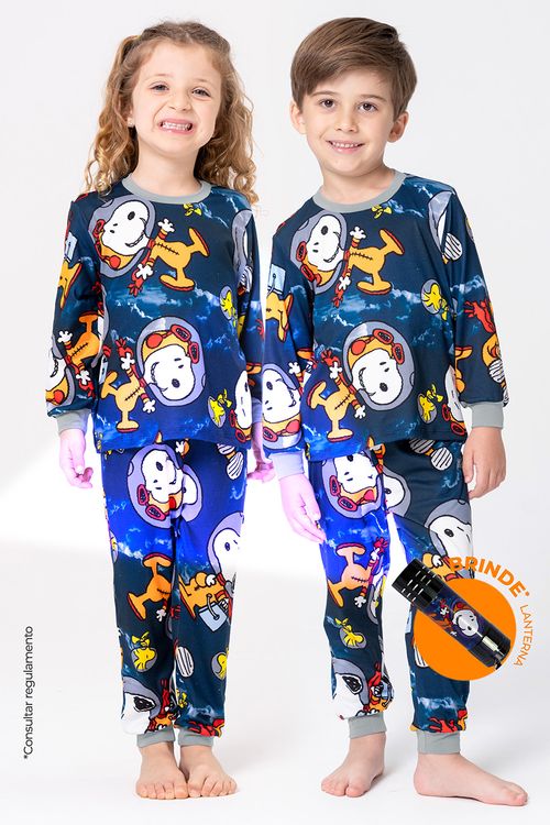 PIJAMA LONGO INFANTIL UNISSEX - SNOOPY NAUTA