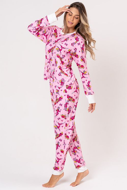 PIJAMA LONGO FEMININO - PENÉLOPE PITSTOP