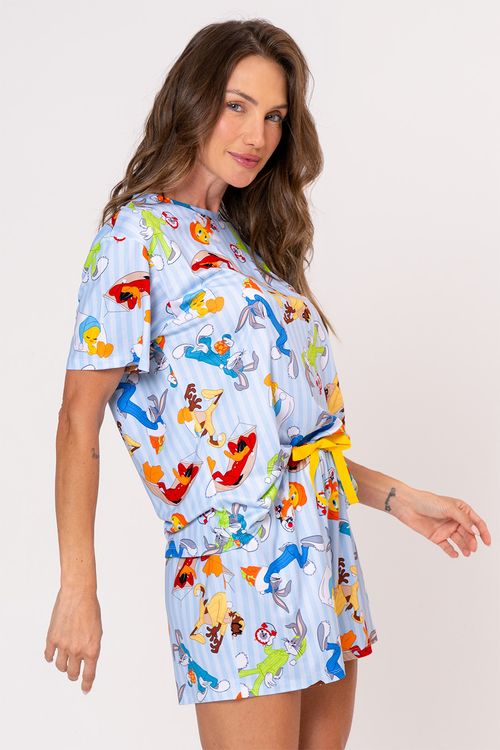 PIJAMA FEMININO CURTO - LOONEY NIGHT
