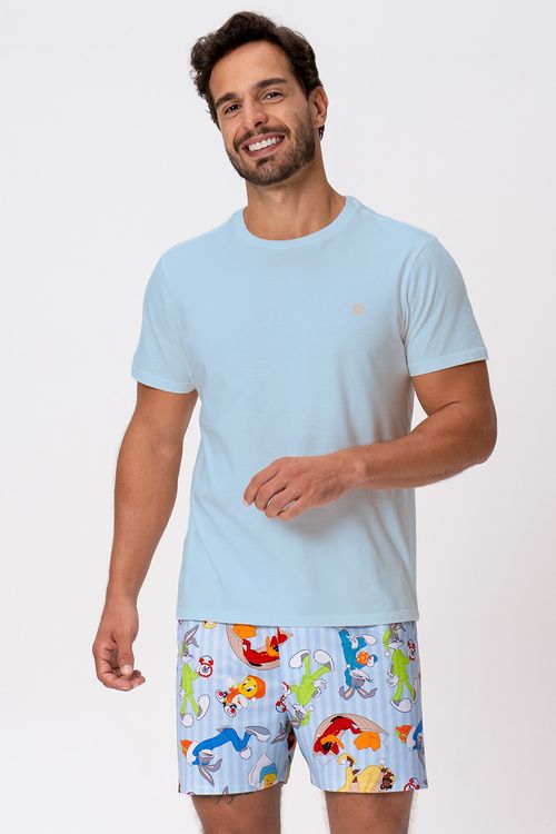 PIJAMA MASCULINO CURTO - LOONEY NIGHT