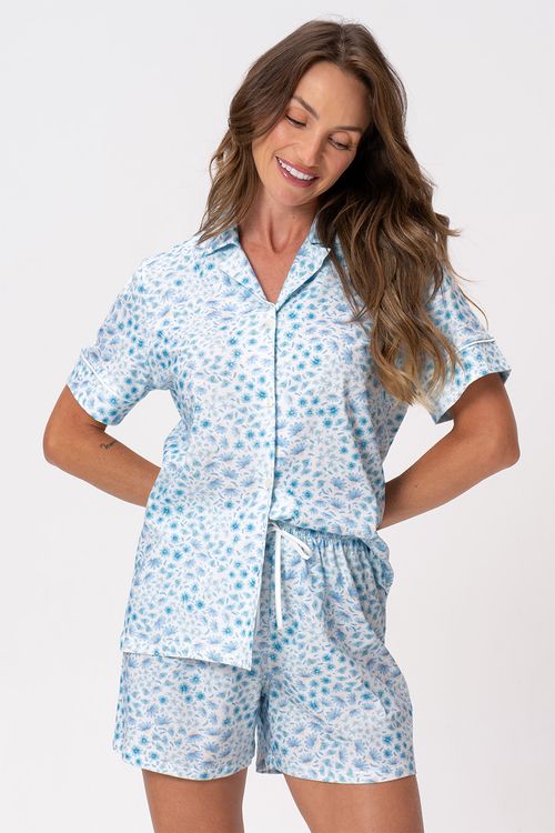 PIJAMA AMERICANO DE ALGODÃO - RAIZES